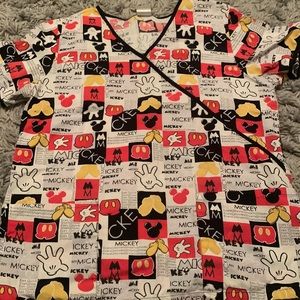 Mickey Mouse scrub top